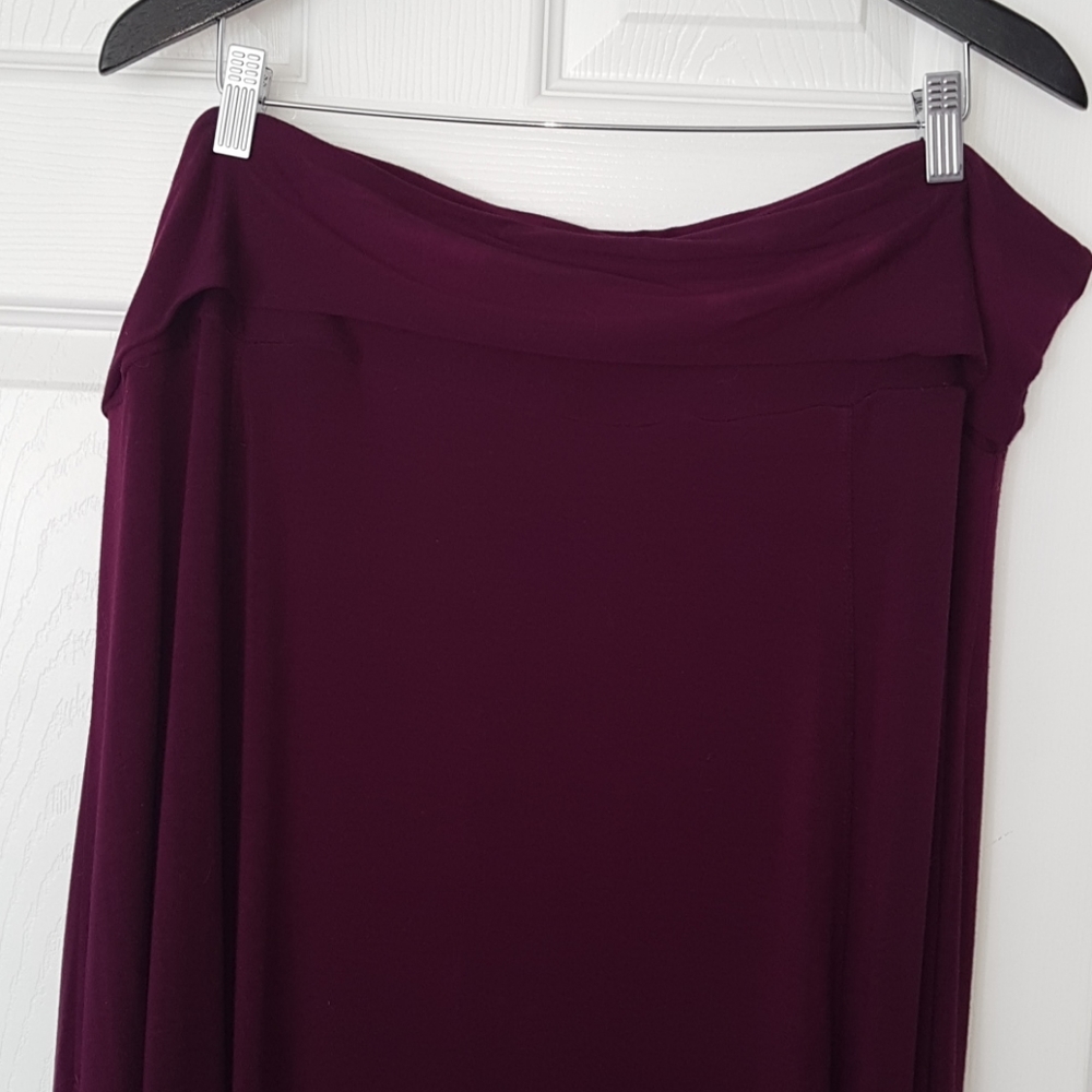 Ladies Addition Elle A-line plum maxi skirt, 4X
